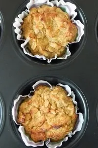 Pumpkin and apple oat muffins