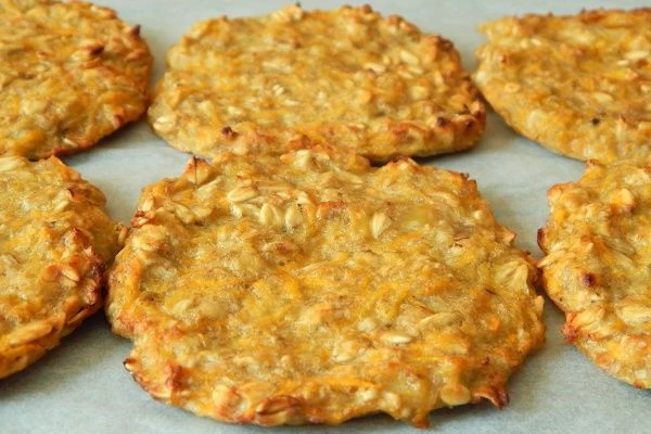 Carrot and oat fritters